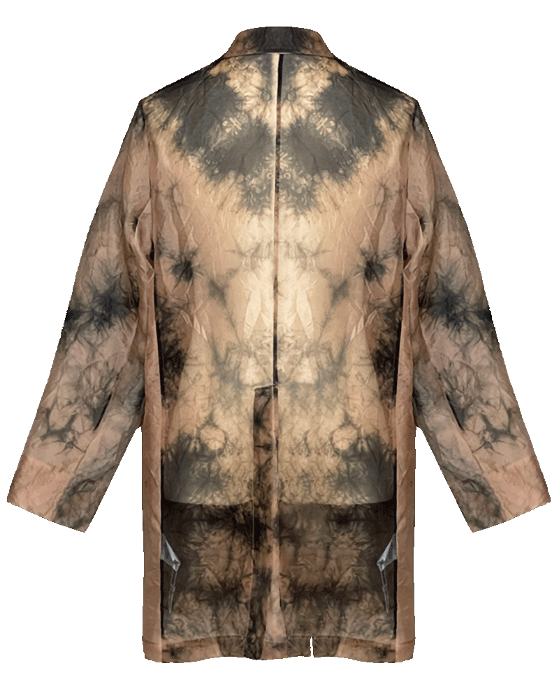 WLIEKAE Womenswear Spring & Summer Ink Printing Sun-Protection Coat | Skin-Friendly Mulberry | Long Sleeve | Xiangyunsha Fabric