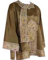 WLIEKAE Spring Womenswear Embroidered Gold Trim Jacket | Jacquard Mulberry Silk Fabric Stand Collar Coat